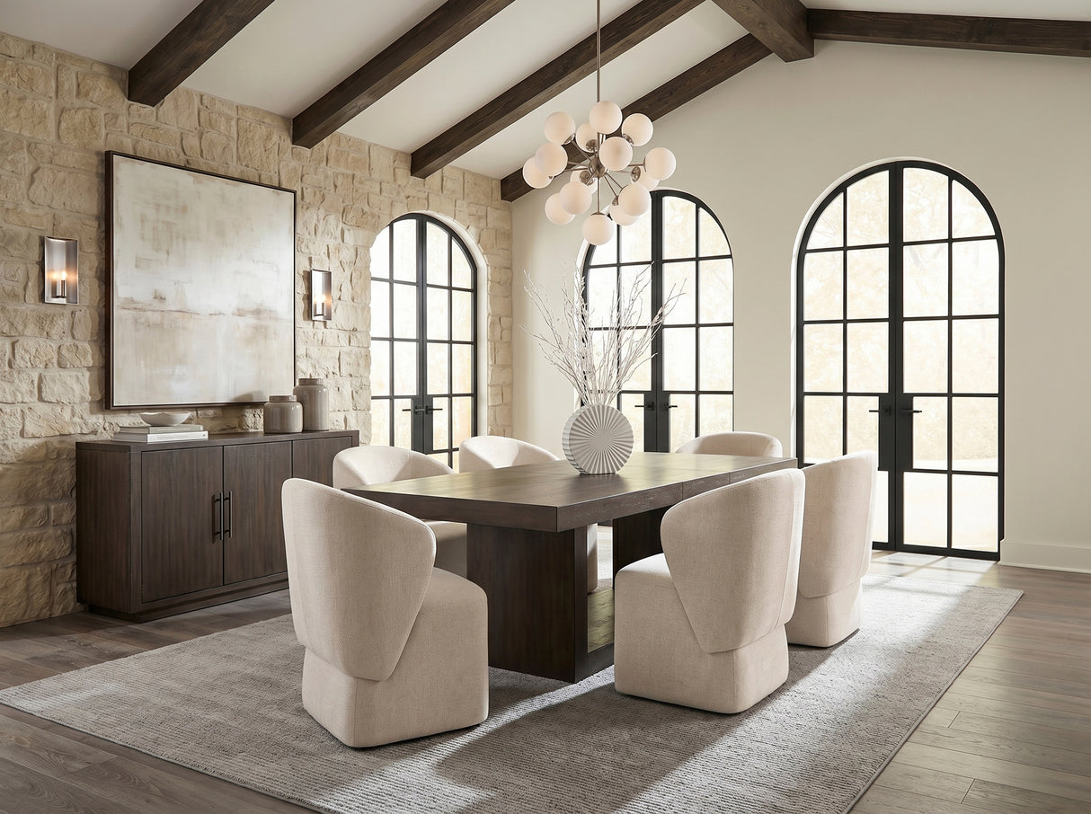 Brookings Brown 96" Extendable Dining Table from Homelegance - Luna Furniture