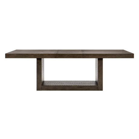 Ithaca Grayish White/Brown Dining Table from Homelegance - Luna Furniture