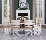 Ithaca Grayish White/Brown Dining Side Chair, Set of 2 from Homelegance - Luna Furniture