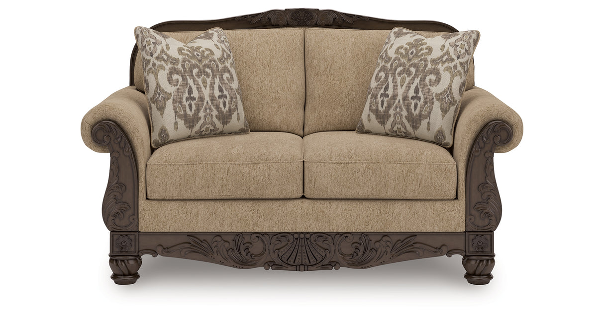Chelsworth Golden Loveseat from Ashley Furniture - Luna Furniture