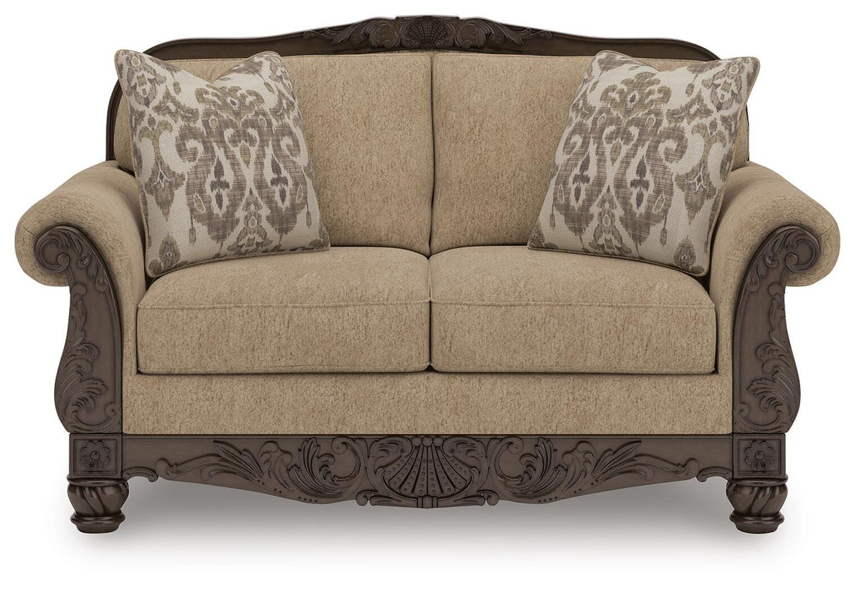 Chelsworth Golden Loveseat from Ashley Furniture - Luna Furniture