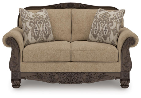 Chelsworth Golden Loveseat from Ashley - Luna Furniture