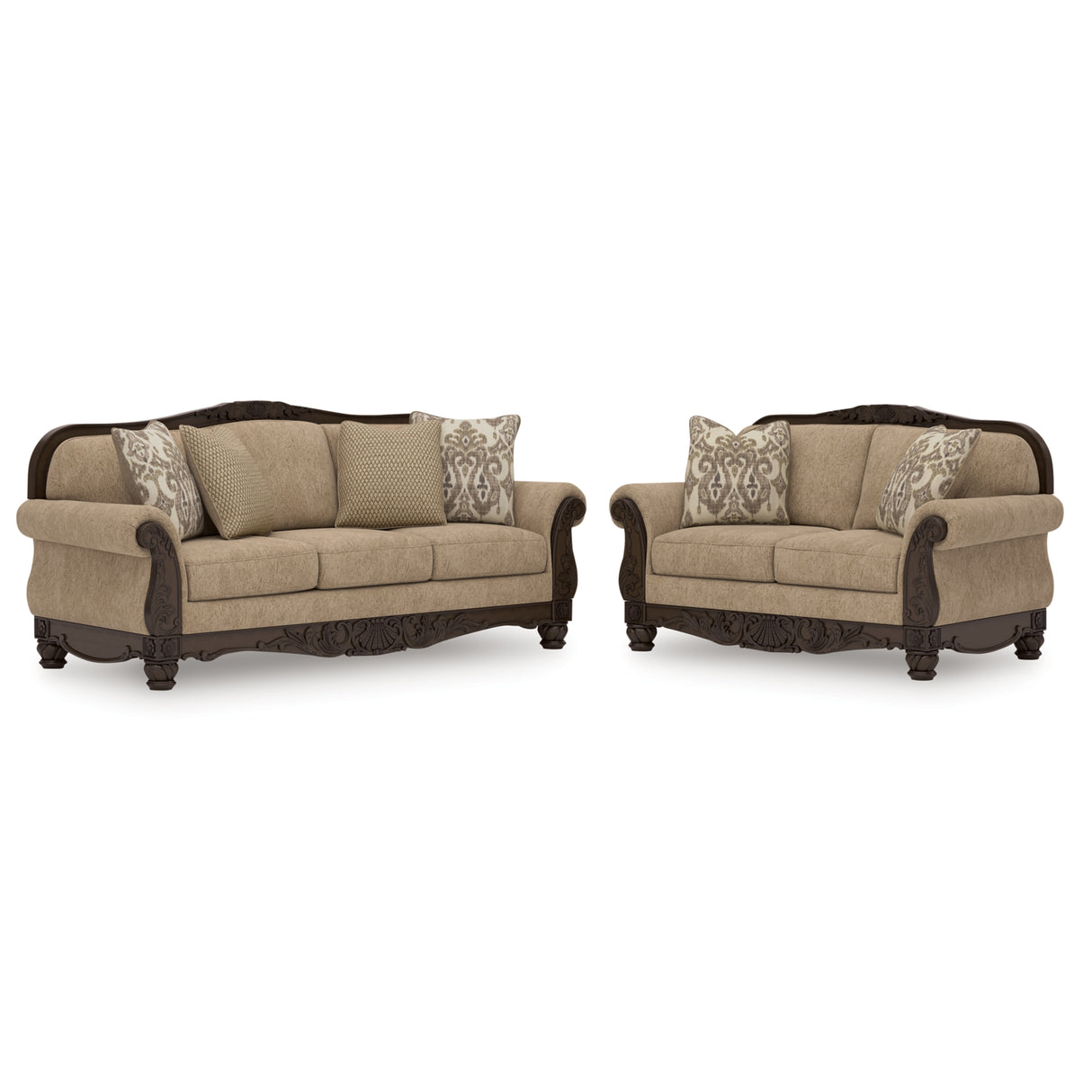 Chelsworth Sofa and Loveseat in Golden from Ashley Furniture - Luna Furniture