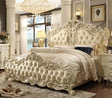 HD-5800 Newberry Li Cream California King Bed from Homey Design - Luna Furniture