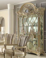 HD-5800 Newberry Li Cream Curio from Homey Design - Luna Furniture