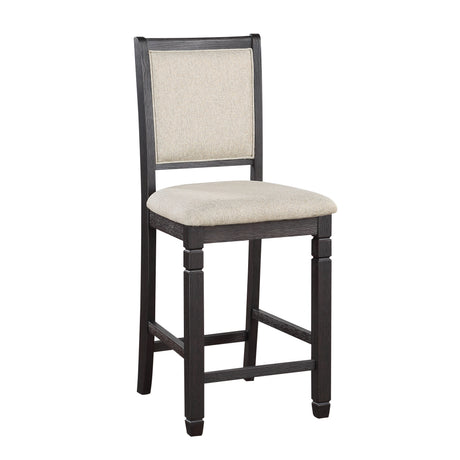 Asher Black/Brown Counter Height Table from Homelegance - Luna Furniture