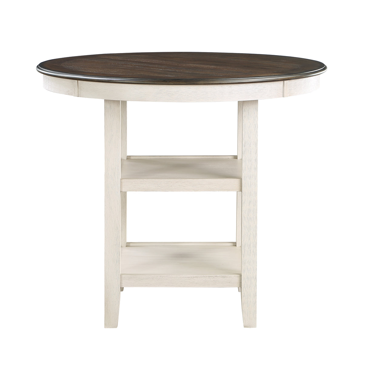 Asher Antique White/Beige Counter Height Chair, Set of 2