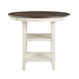 Asher Antique White/Beige Counter Height Chair, Set of 2