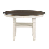 Asher Antique White/Brown 5-Piece Dining Set from Homelegance - Luna Furniture