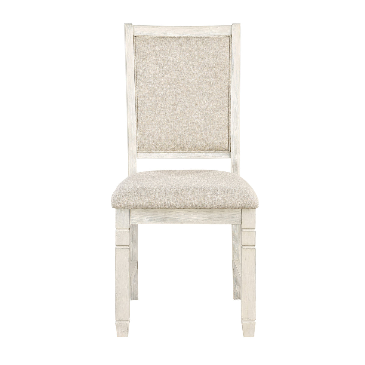 Asher Antique White/Brown 5-Piece Dining Set from Homelegance - Luna Furniture