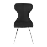 Topeka Chrome/Black Round 5-Piece Dining Set from Homelegance - Luna Furniture