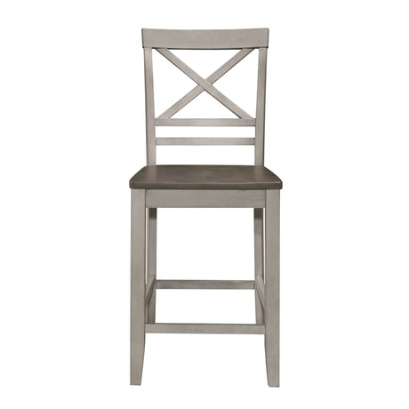 Asher Antique White/Beige Dining Side Chair, Set of 2 from Homelegance - Luna Furniture