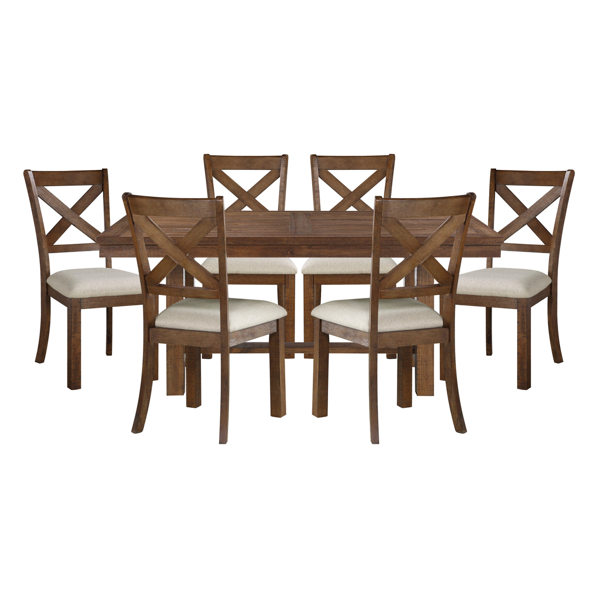 Bonner Brown/Beige Dining Bench from Homelegance - Luna Furniture