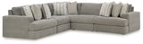 Avaliyah Ash 5-Piece Sectional from Ashley - Luna Furniture