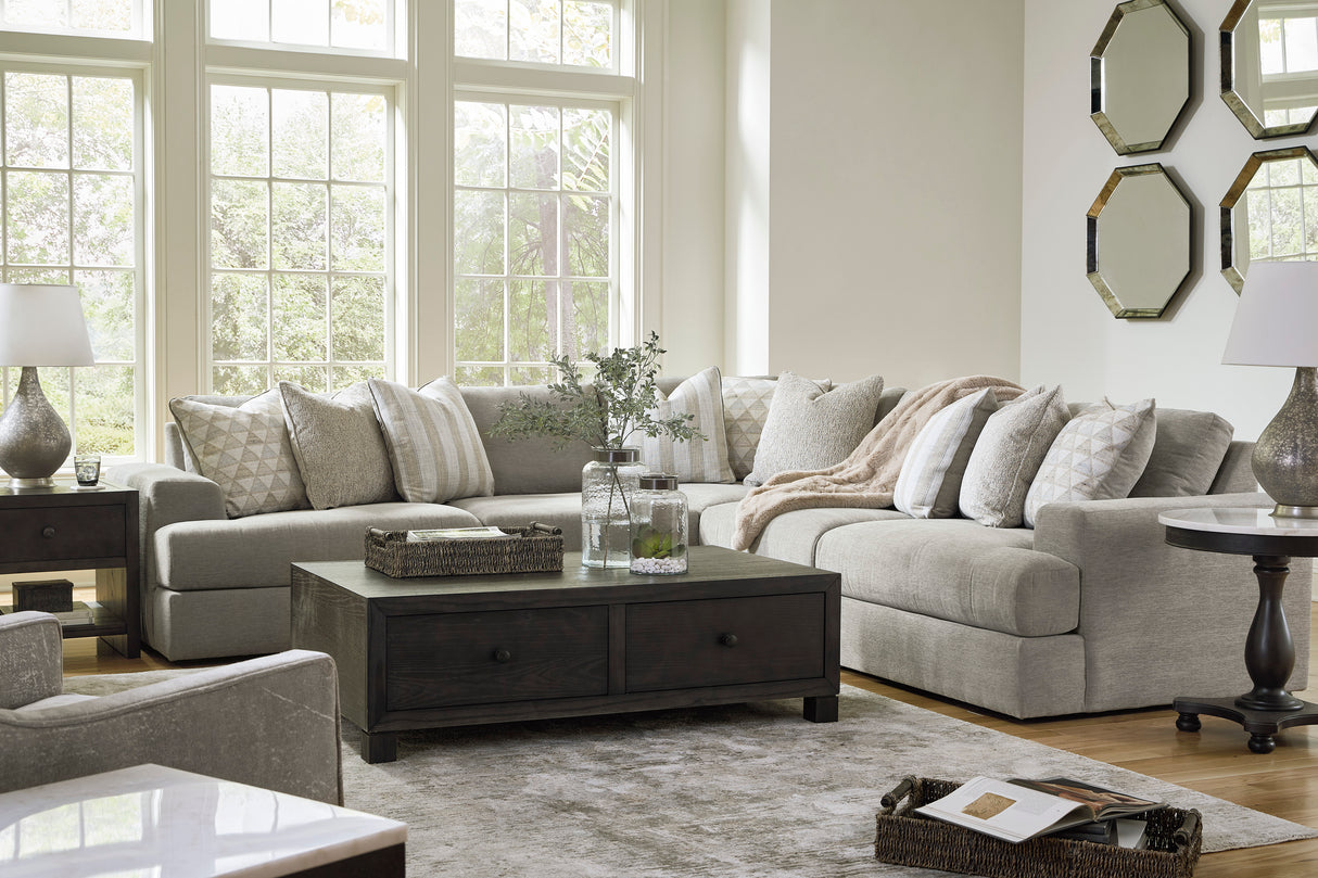 Avaliyah Ash 5-Piece Sectional from Ashley - Luna Furniture