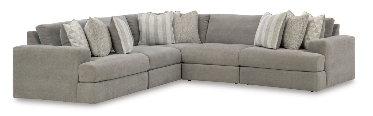 Avaliyah Ash 5-Piece Sectional from Ashley - Luna Furniture