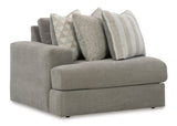 Avaliyah Ash 7-Piece RAF Chaise Sectional