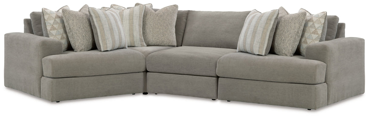 Avaliyah Ash 4-Piece Sectional from Ashley - Luna Furniture