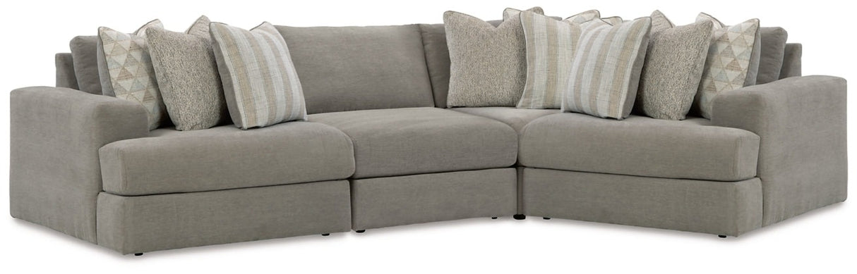 Avaliyah Ash 4-Piece Sectional from Ashley - Luna Furniture
