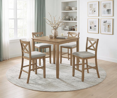 Bonner Brown/Beige 7-Piece 68" Dining Set from Homelegance - Luna Furniture