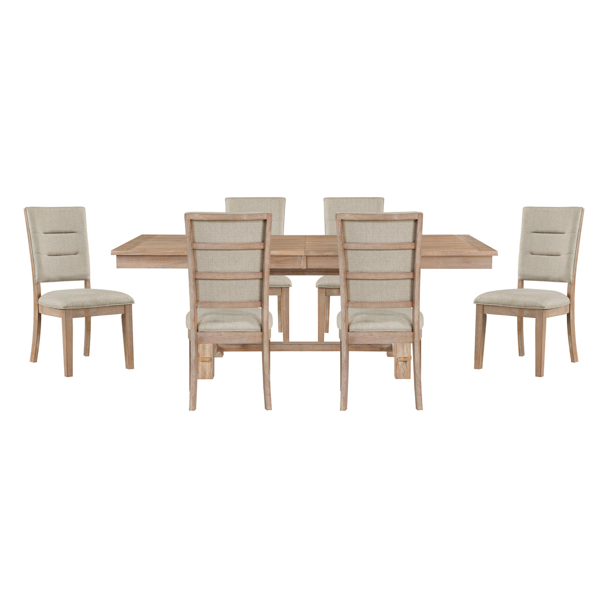 Aberdeen Light Oak 9-Piece Extendable Dining Set from Homelegance - Luna Furniture