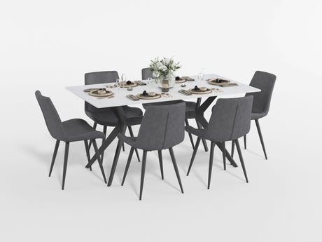 Brixley Mottled Gray/Black Dining Side Chair, Set of 2 from Homelegance - Luna Furniture