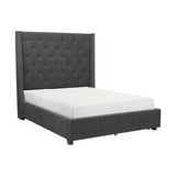 Fairborn Gray King Upholstered Storage Platform Bed from Homelegance - Luna Furniture