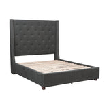 Fairborn Gray King Upholstered Platform Bed from Homelegance - Luna Furniture