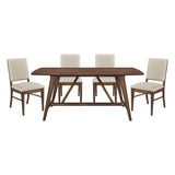 Monroe Walnut 6-Piece 71" Dining Set with Bench from Homelegance - Luna Furniture