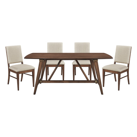 Monroe Walnut 6-Piece 71" Dining Set with Bench from Homelegance - Luna Furniture
