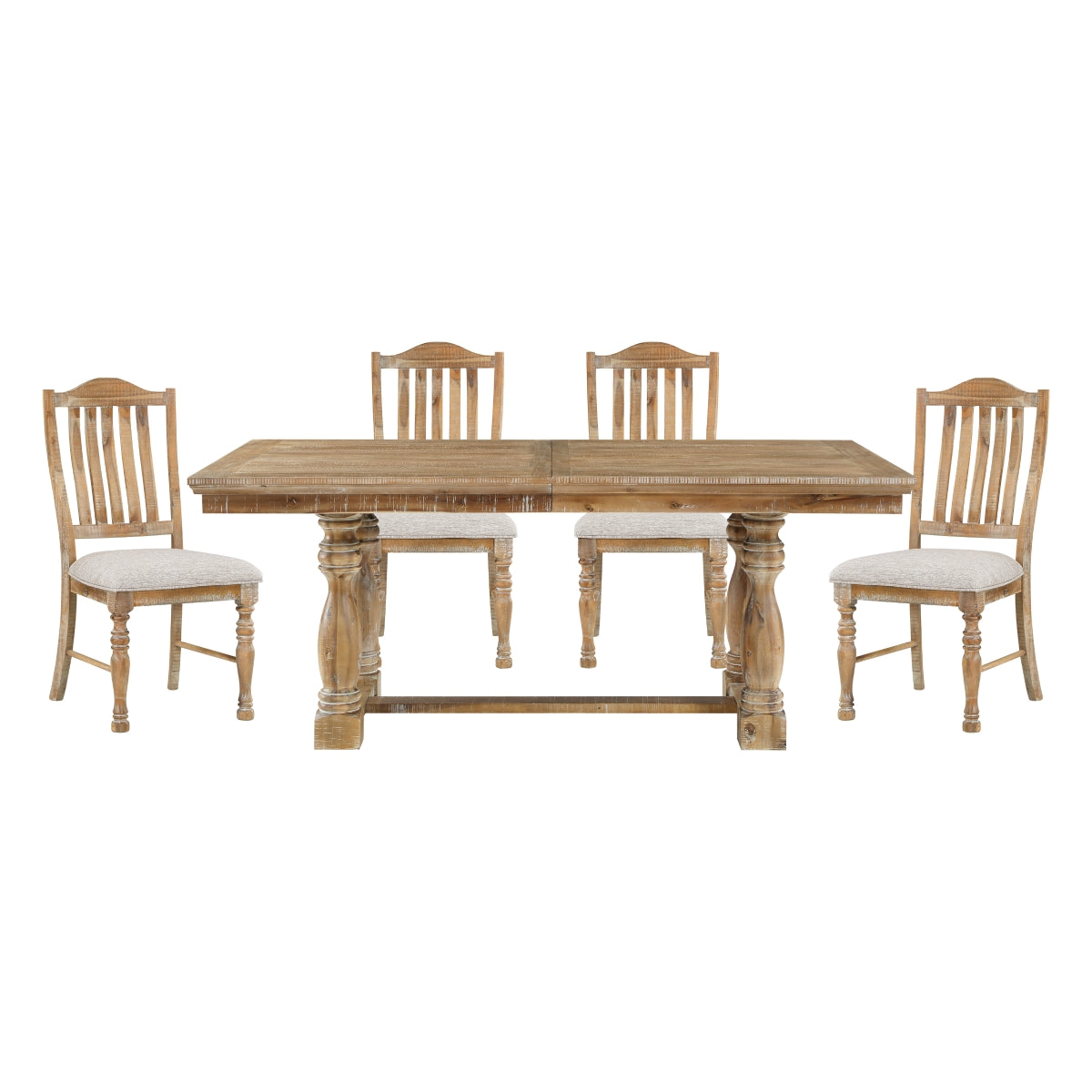 Weatherford Wheat/Gray Dining Room Set from Homelegance - Luna Furniture