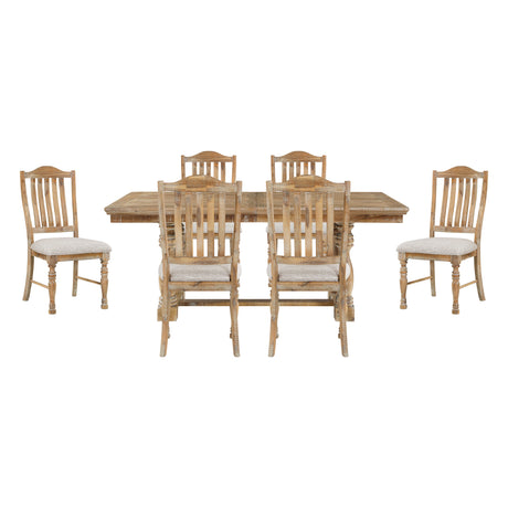 Weatherford Wheat/Gray 7-Piece Dining Set from Homelegance - Luna Furniture