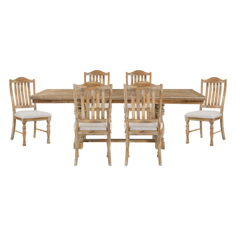 Weatherford Wheat/Gray 7-Piece Dining Set from Homelegance - Luna Furniture