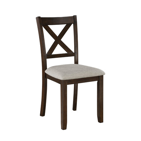 Weatherford Wheat/Gray Side Chair, Set of 2 from Homelegance - Luna Furniture