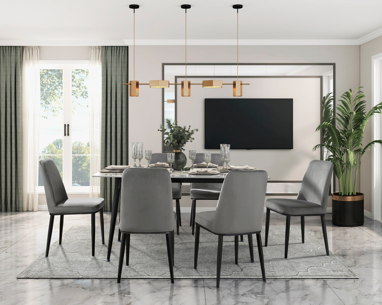 5909GYS Gray SIDE CHAIR, Set of 2 from Homelegance - Luna Furniture