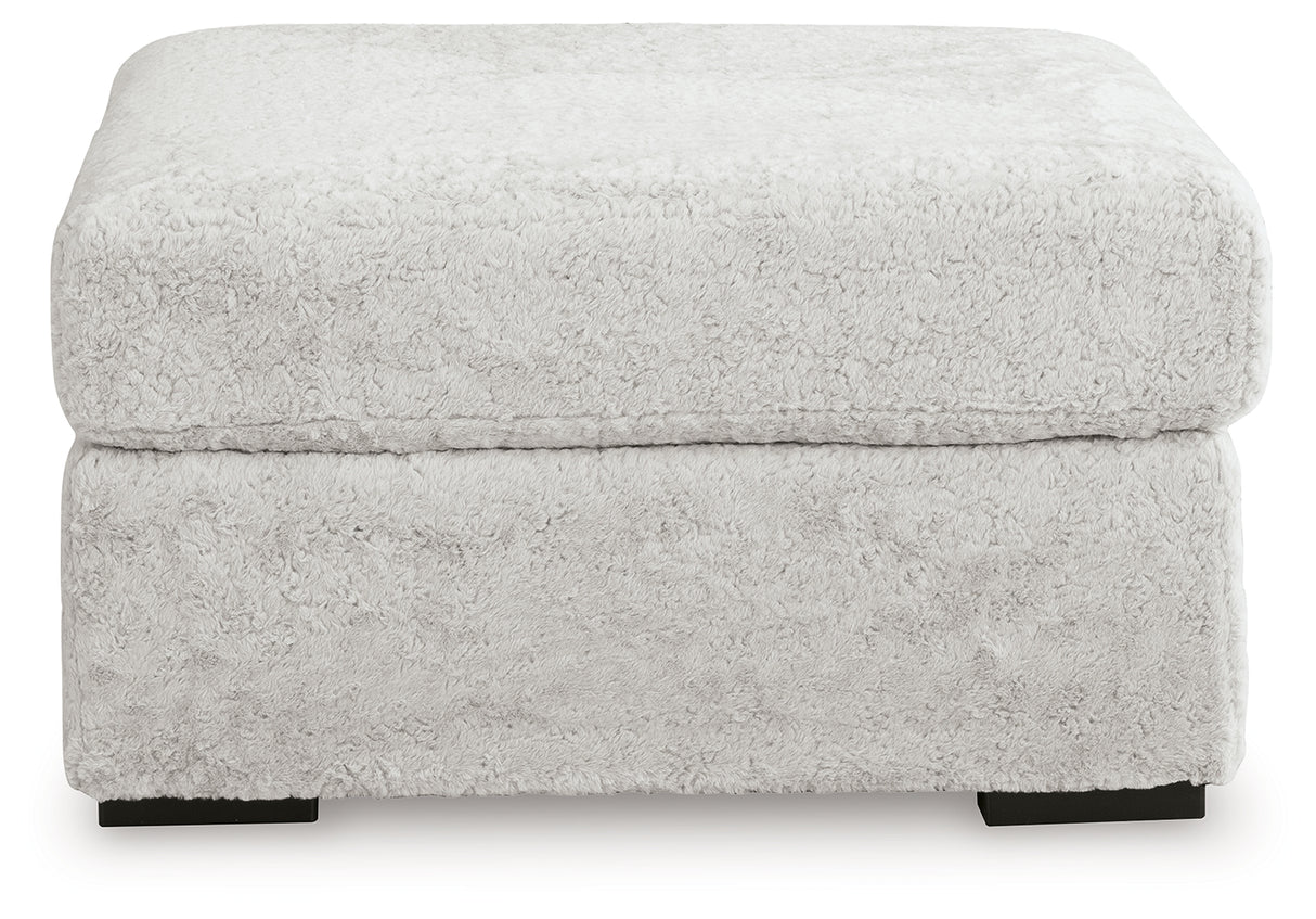 Cuddle Plush Arctic Oversized Accent Ottoman from Ashley - Luna Furniture