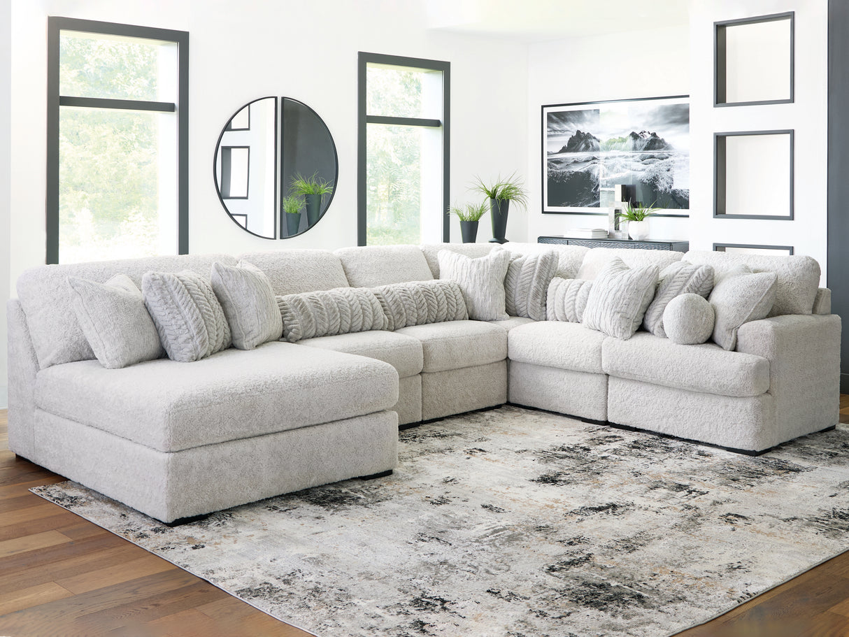 Cuddle Plush Arctic 6-Piece LAF Chaise Sectional from Ashley - Luna Furniture