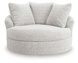 Cuddle Plush Arctic Oversized Swivel Accent Chair from Ashley - Luna Furniture