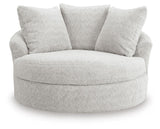 Cuddle Plush Arctic Oversized Swivel Accent Chair from Ashley Furniture - Luna Furniture