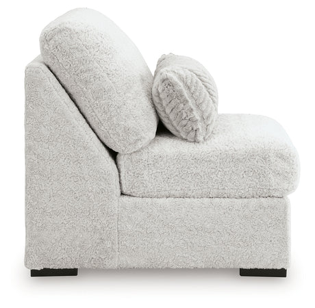 Cuddle Plush Arctic Armless Chair from Ashley - Luna Furniture