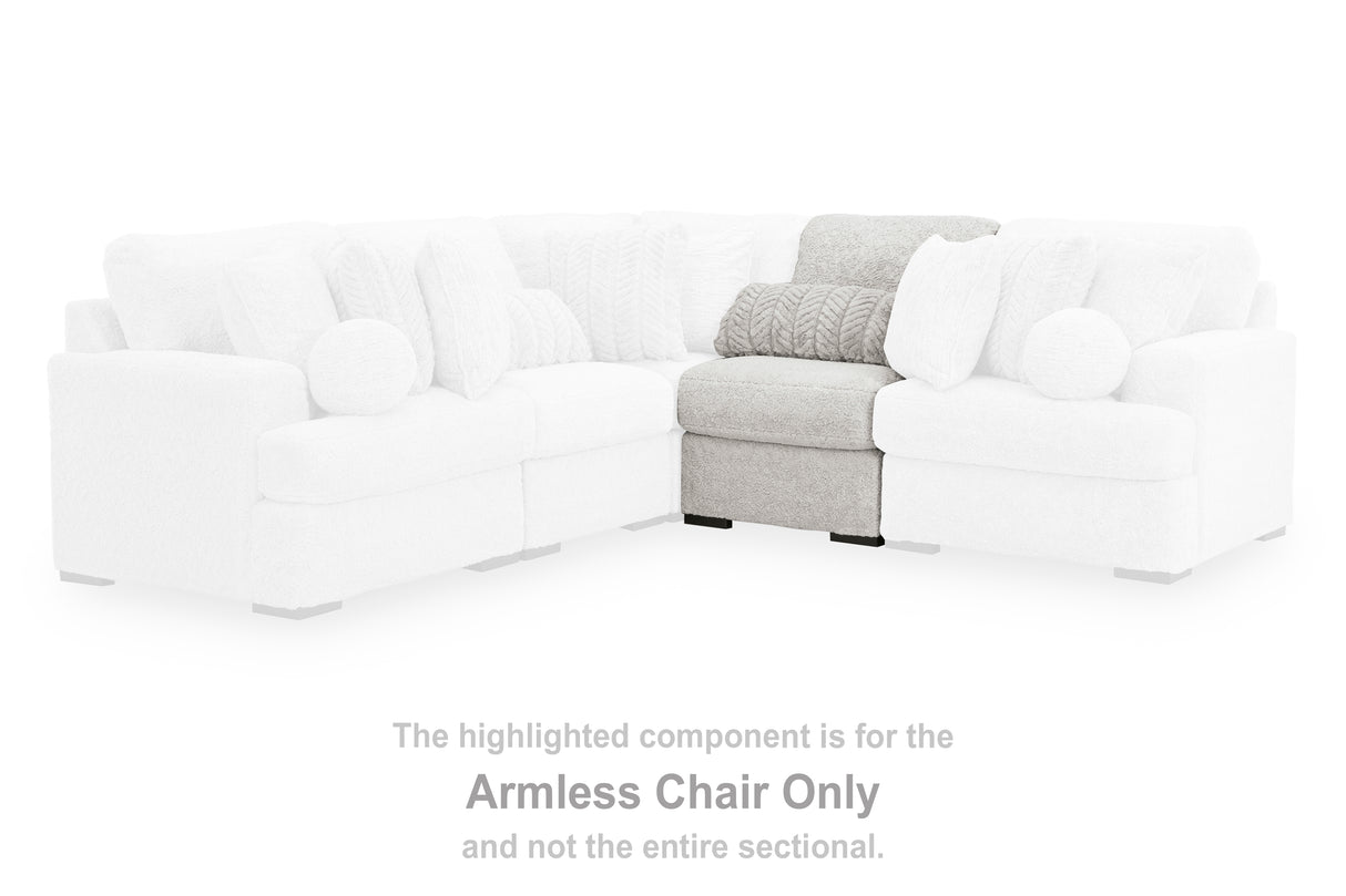Cuddle Plush Arctic Armless Chair from Ashley - Luna Furniture