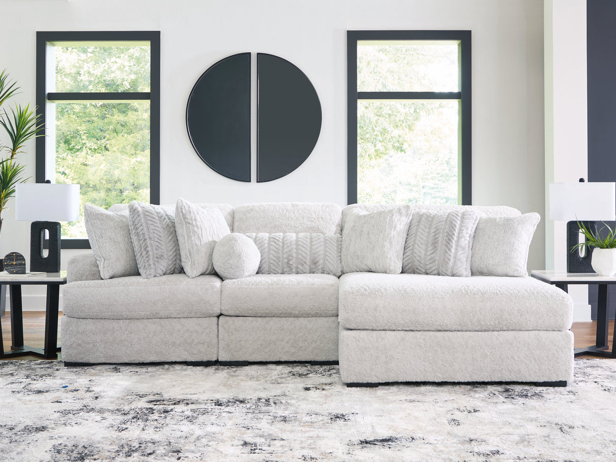 Cuddle Plush Arctic 3-Piece RAF Chaise Sectional from Ashley - Luna Furniture