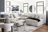Cuddle Plush Arctic 6-Piece RAF Chaise Sectional from Ashley - Luna Furniture
