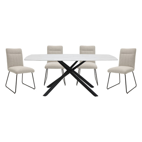 Brixley Mottled Gray/Black Dining Side Chair, Set of 2 from Homelegance - Luna Furniture