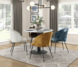 Brixley Black/Gray/White Sintered Stone-Top 7-Piece 63" Dining Set from Homelegance - Luna Furniture
