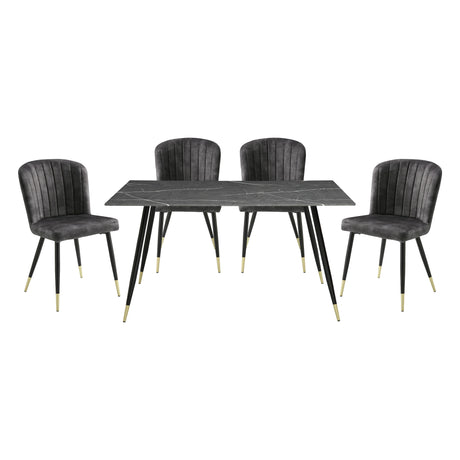 Cosimo Mustard Side Chair, Set of 2 from Homelegance - Luna Furniture