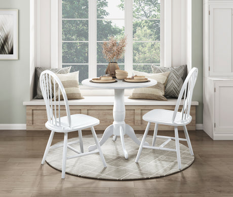 Bonnie White Round Dining Table from Homelegance - Luna Furniture