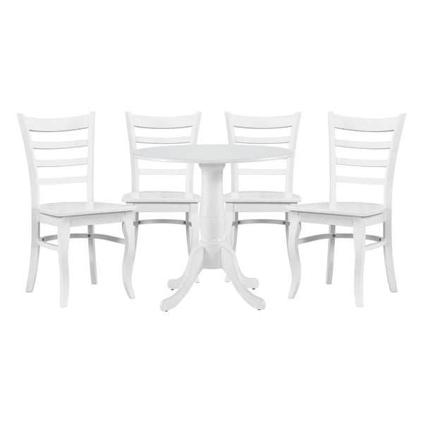Bonnie White 5-Piece Dining Set