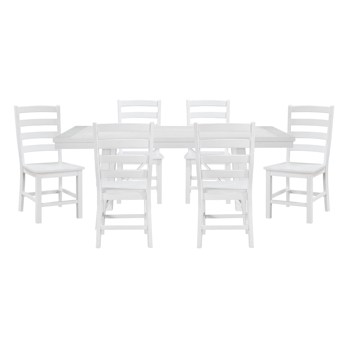 Redmond White 7-Piece 72" Dining Set from Homelegance - Luna Furniture
