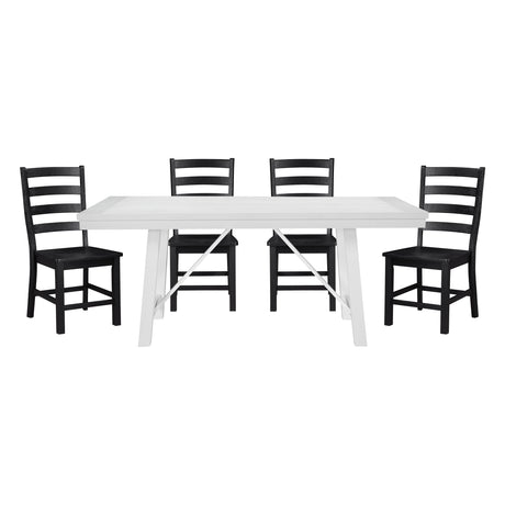 5929WH-72*5BK 5pc Set (TB+4S) from Homelegance - Luna Furniture